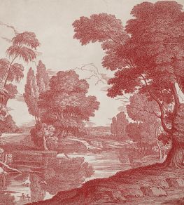 Engraving Mural by Coordonne Red