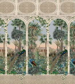 Erfoud Mural by MINDTHEGAP Taupe/Green