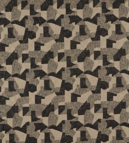 Espen Fabric by Clarke & Clarke Charcoal/Linen