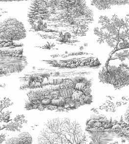 Eve Toile Wallpaper by Ohpopsi Noir