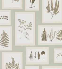 Fern Gallery Wallpaper by Sanderson Blue/Sepia
