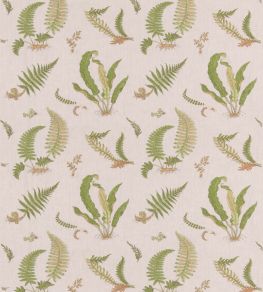 Ferns Embroidery Fabric by GP & J Baker Green/Natural