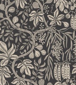 Fig Garden Wallpaper by Sandberg Charcoal