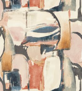 Figura Wallpaper by Clarke & Clarke Midnight/Spice