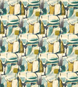 Figura Fabric by Clarke & Clarke Teal/Mineral