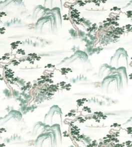 Floating Mountains Fabric by Zoffany Mineral