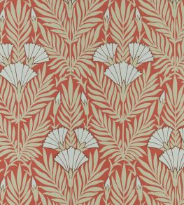 Floral Fanfare Wallpaper by 1838 Wallcoverings Coral