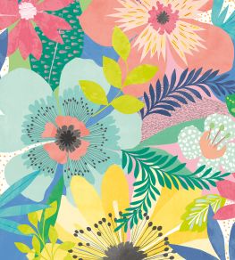 Floral Riot Wallpaper by Ohpopsi Citrus