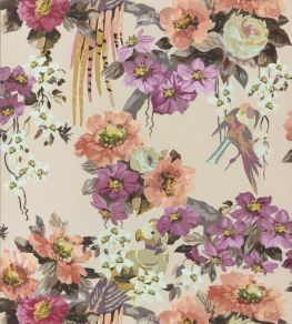 Floral Serenade Wallpaper by 1838 Wallcoverings Apricot
