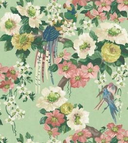Floral Serenade Wallpaper by 1838 Wallcoverings Verde