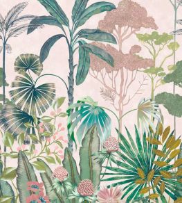 Floreana Wallpaper by Harlequin Bleached Coral / Succulent / Fig Leaf