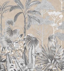 Floreana Wallpaper by Harlequin Gilt / Black Earth / Tranquility