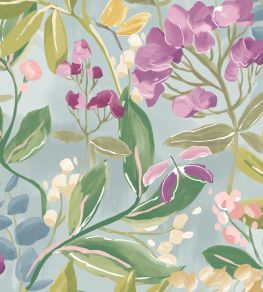 Florence Wallpaper by Ohpopsi Petrol & Amethyst