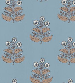 Floret Wallpaper by Langelid Von Bromssen Dala Blue