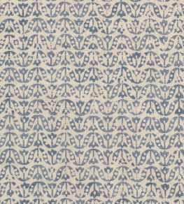 Flori Fabric by James Hare Gentian Blue