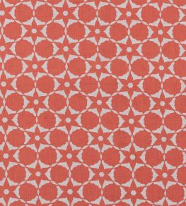 Flower Cut Out Fabric by Vanderhurd Coral/Champignon
