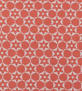 Flower Cut Out Fabric by Vanderhurd Coral/Champignon