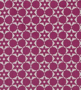 Flower Cut Out Fabric by Vanderhurd Magenta/Champignon