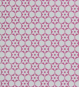 Flower Stencil Wallpaper by Vanderhurd Magenta
