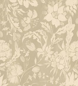 Flowery Ornament Wallpaper by MINDTHEGAP Taupe