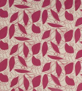 Foliage Fabric by Christopher Farr Cloth Hot Pink
