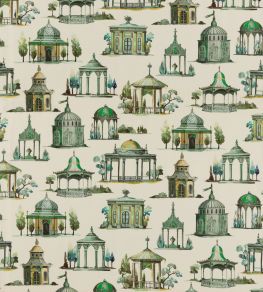 Follies Fabric by Mulberry Home Emerald