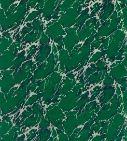 French Marble Velvet Fabric by Zoffany Malachite