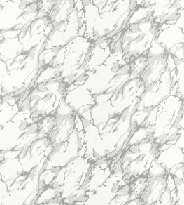 French Marble Fabric by Zoffany Empire Grey / Perfect White