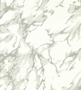 French Marble Wallpaper by Zoffany Empire Grey / Perfect White