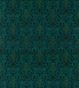 Fritillerie Velvet Fabric by GP & J Baker Indigo/Teal