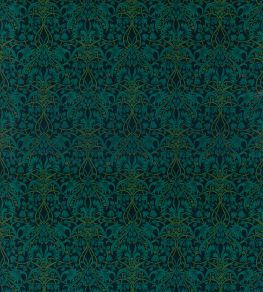 Fritillerie Velvet Fabric by GP & J Baker Indigo/Teal