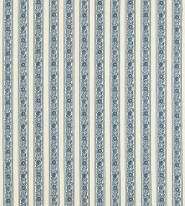 Fruit Stripe Outdoor Fabric by Morris & Co Indigo