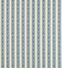 Fruit Stripe Outdoor Fabric by Morris & Co Indigo