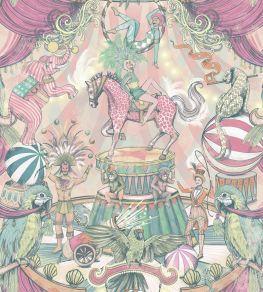 Funfair Wallpaper by Brand McKenzie Pastel Pinks