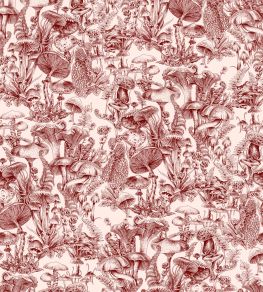 Fungi Forest Wallpaper by Cole & Son Burgundy