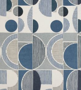 Galaxie Fabric by Christopher Farr Cloth Indigo