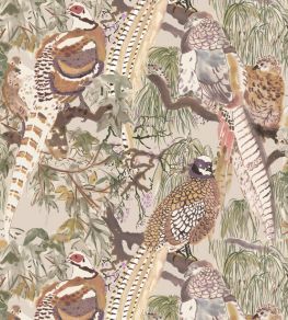 Game Birds Wallpaper by Mulberry Home Antique