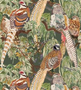Game Birds Wallpaper by Mulberry Home Forest