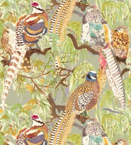 Game Birds Wallpaper by Mulberry Home Multi