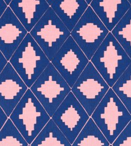 Garden Terrace Fabric by Harlequin Lapis/Rose