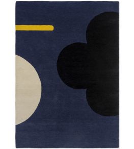 Geo Flower Rug by Orla Kiely Denim