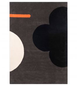 Geo Flower Rug by Orla Kiely Graphite