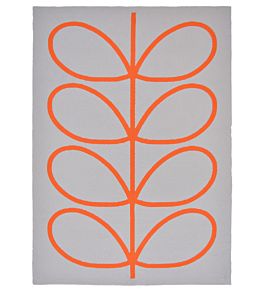Giant Linear Stem Outdoor Rug by Orla Kiely Persimmon