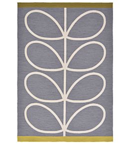 Giant Linear Stem Outdoor Rug by Orla Kiely Slate