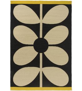 Giant Sixties Stem Rug by Orla Kiely Noir