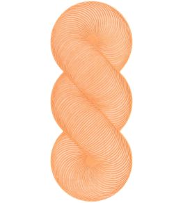 Giro 1 Rug by GAN Peach