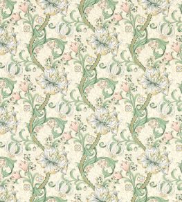 Golden Lily Wallpaper by Clarke & Clarke Linen/Blush