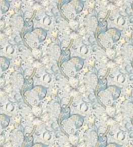Golden Lily Wallpaper by Clarke & Clarke Slate/Dove