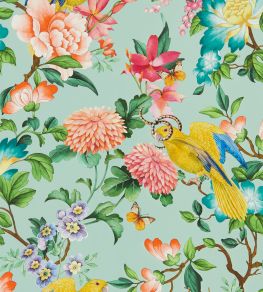 Golden Parrot Wallpaper by Clarke & Clarke Mineral