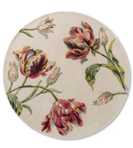 Gosford Round Rug by Brink & Campman Cranberry